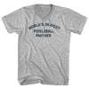 World's Okayest Pickleball Partner Adult Cotton V-neck T-shirt by Tribe Lacrosse