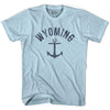 Wyoming State Anchor Home Cotton Adult T-shirt by Ultras