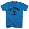 Wyoming State Anchor Home Cotton Adult T-shirt by Ultras