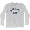 Wyoming USA Adult Cotton Long Sleeve T-shirt by Ultras