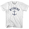 Wyoming State Anchor Home Cotton Youth T-shirt by Ultras