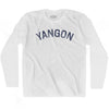 Yangon Vintage City Adult Cotton Long Sleeve T-shirt by Ultras