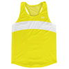 Yellow Bright And White Running Track Tops Made In USA by Tribe Lacrosse