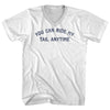 You Can Ride My Tail Anytime Adult Cotton V-neck T-shirt by Tribe Lacrosse