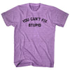 You Can't Fix Stupid Adult Tri-Blend T-shirt by Tribe Lacrosse
