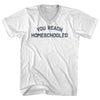 You Reach Homeschooled Adult Cotton V-neck T-shirt by Tribe Lacrosse