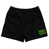Zambia Country Heritage Flag Rugby Shorts Made In USA by Rugby Shorts