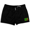 Zambia Country Heritage Flag Shorty Short Gym Shorts 2.5" Inseam Made In USA by Shorty Shorts