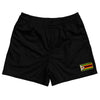 Zimbabwe Country Heritage Flag Rugby Shorts Made In USA by Rugby Shorts