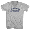 A Conspiracy Of Ravens Adult Cotton V-neck T-shirt by Tribe Lacrosse