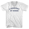 A Conspiracy Of Ravens Adult Cotton V-neck T-shirt by Tribe Lacrosse