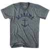 Alabama State Anchor Home Tri-Blend Adult V-neck T-shirt by Ultras