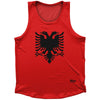 Albania Country Flag Athletic Sport Tank Top Made In USA by Ultras
