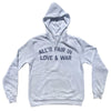 All's Fair In Love And War Adult Cotton Hoodie by Tribe Lacrosse