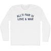 All's Fair In Love And War Adult Cotton Long Sleeve T-shirt by Tribe Lacrosse