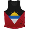 Antigua and Barbuda Country Flag Athletic Sport Tank Top Made In USA by Ultras