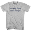 Anybody Fancy Some Lasagna Rage Font Adult Cotton T-shirt by Tribe Lacrosse