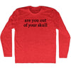 Are You Out Of Your Skull Rage Font Adult Tri-Blend Long Sleeve T-shirt by Tribe Lacrosse