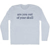 Are You Out Of Your Skull Rage Font Adult Tri-Blend Long Sleeve T-shirt by Tribe Lacrosse