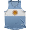 Argentina Country Flag Athletic Sport Tank Top Made In USA by Ultras