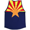 Arizona Flag Sport Tank in Navy by Tribe Lacrosse
