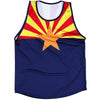 Arizona Flag Sport Tank in Navy by Tribe Lacrosse