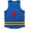Aruba Country Flag Athletic Sport Tank Top Made In USA by Ultras