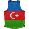 Azerbaijan Country Flag Athletic Sport Tank Top Made In USA by Ultras
