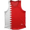 Bahrain Country Flag Athletic Sport Tank Top Made In USA by Ultras