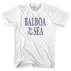 Balboa By The Sea Vintage Sign Womens Cotton Junior Cut T-Shirt by Tribe Lacrosse