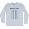 Beach Volleyball Switch Every 7 Points Scoring Chart Adult Tri-Blend Long Sleeve T-shirt by Tribe Lacrosse