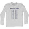 Beach Volleyball Switch Every 7 Points Scoring Chart Adult Cotton Long Sleeve T-shirt by Tribe Lacrosse