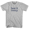 Beat It Twerp Rage Font Womens Cotton Junior Cut T-Shirt by Tribe Lacrosse