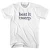 Beat It Twerp Rage Font Womens Cotton Junior Cut T-Shirt by Tribe Lacrosse