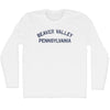 Beaver Valley Pennsylvania Adult Cotton Long Sleeve T-Shirt by Tribe Lacrosse