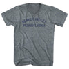 Beaver Valley Pennsylvania Tri-Blend V-Neck Womens Junior Cut T-Shirt by Tribe Lacrosse