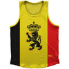 Belgium Country Flag Athletic Sport Tank Top Made In USA by Ultras