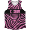Black And Bright Pink Custom Athletic Tank Top by Tribe Lacrosse