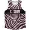 Black And Light Pink Custom Athletic Tank Top by Tribe Lacrosse