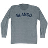 Blanco Adult Tri-Blend Long Sleeve T-shirt by Tribe Lacrosse