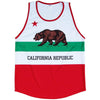 California Flag Sport Tank in Nay by Tribe Lacrosse