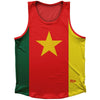 Cameroon Country Flag Athletic Sport Tank Top Made In USA by Ultras