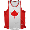 Canada Country Flag Athletic Sport Tank Top Made In USA by Ultras