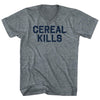 Cereal Kills Tri-Blend V-neck Womens Junior Cut T-shirt by Tribe Lacrosse
