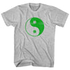 Clover Shamrock Yin And Yang Ireland Balance Womens Cotton Junior Cut T-Shirt by Tribe Lacrosse