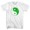 Clover Shamrock Yin And Yang Ireland Balance Womens Cotton Junior Cut T-Shirt by Tribe Lacrosse