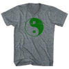Clover Shamrock Yin And Yang Ireland Balance Tri-Blend V-neck Womens Junior Cut T-shirt by Tribe Lacrosse