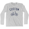 Custom City Vintage Bicycle Bike Long Sleeve T-shirt By Ultras