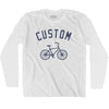 Custom City Vintage Bicycle Bike Long Sleeve T-shirt By Ultras