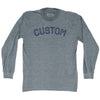 Custom City Adult Tri-Blend Long Sleeve T-shirt by Tribe Lacrosse